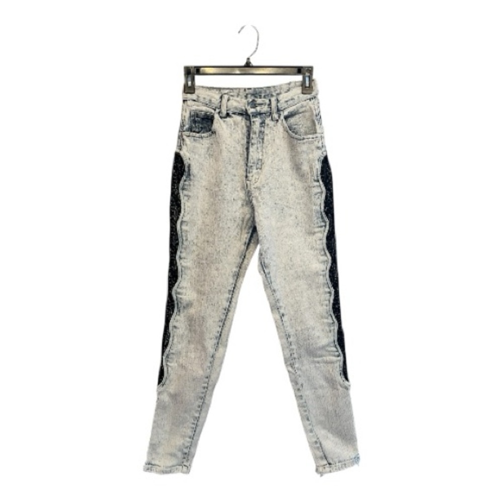 Vintage Y2K Era Traffic Women's High Rise Acid Wash Lace Panel Jeans Size 00